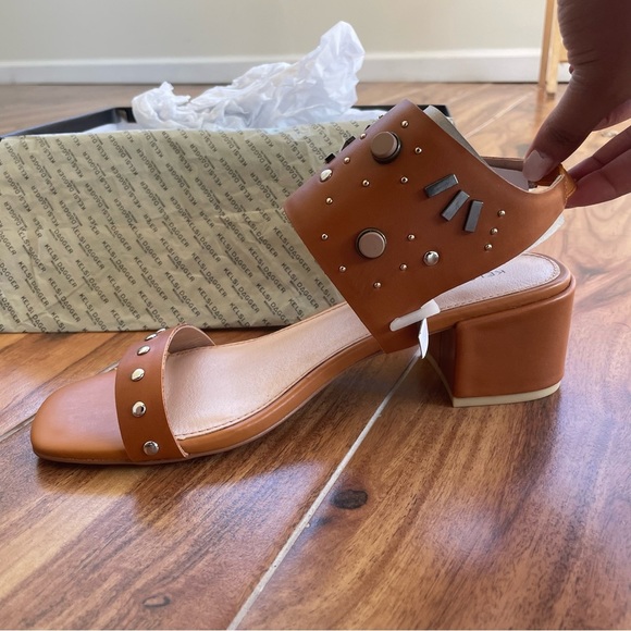 NIB Kelsi Dagger Brooklyn Sabrina Studded Vegan Leather Sandals Size 7.5 - Picture 4 of 13